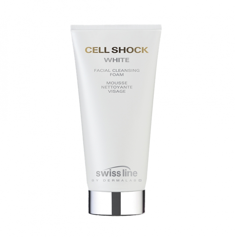 Sữa rửa mặt trắng da đột phá Swissline cell shock white facial cleansing foam